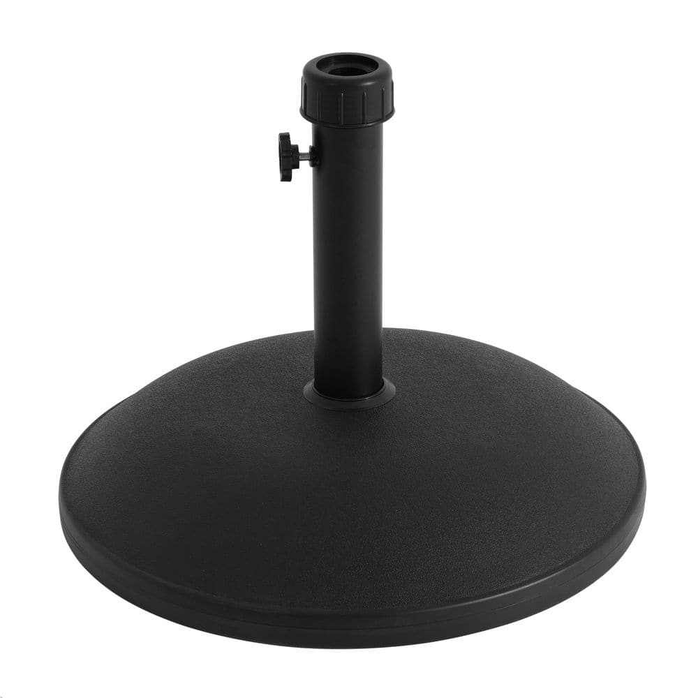55.45 lb. Concrete and Resin Patio Umbrella Base in Black, Round Heavy‑Duty Outdoor Stand price history on PriceWatchPro