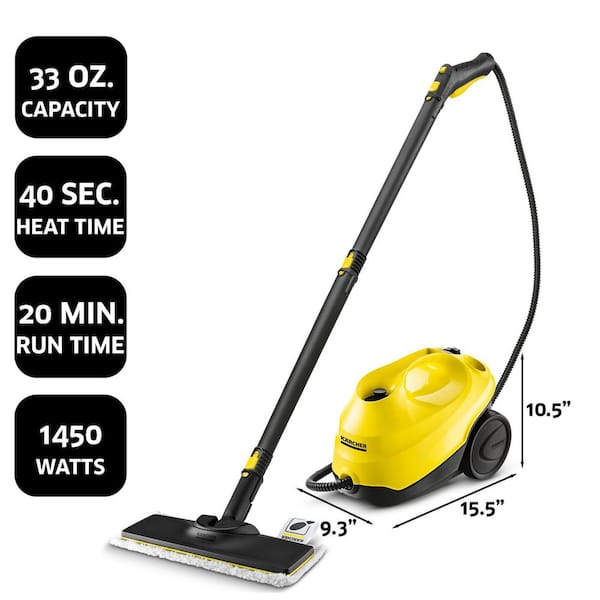 Kärcher - SC 3 Portable Multi-Surface Steam Cleaner/Steam Mop with  Attachments – Chemical-Free, Rapid 40 Second Heat-Up, Continuous Steam -  For Grout