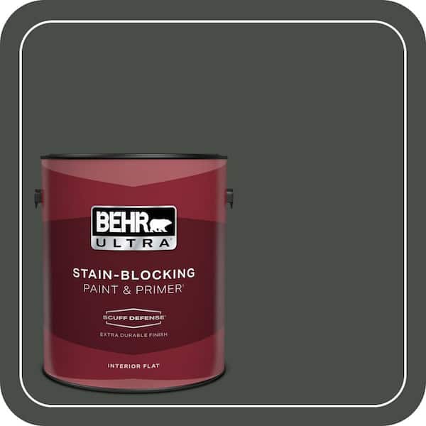 BEHR ULTRA 1 gal. #PPF-55 Forest Floor Extra Durable Flat Interior Paint & Primer
