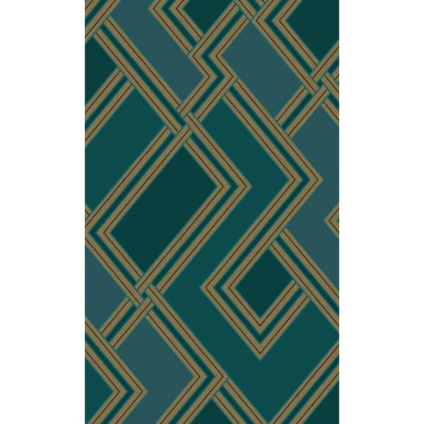 Walls Republic Green Abstract Print Non-Woven Paper Non-Pasted Textured Wallpaper 57 sq. ft.