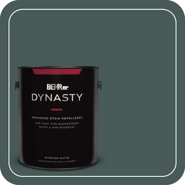 1 gal. #MQ6-09 Hostaleaf One-Coat Hide Matte Interior Stain-Blocking Paint & Primer