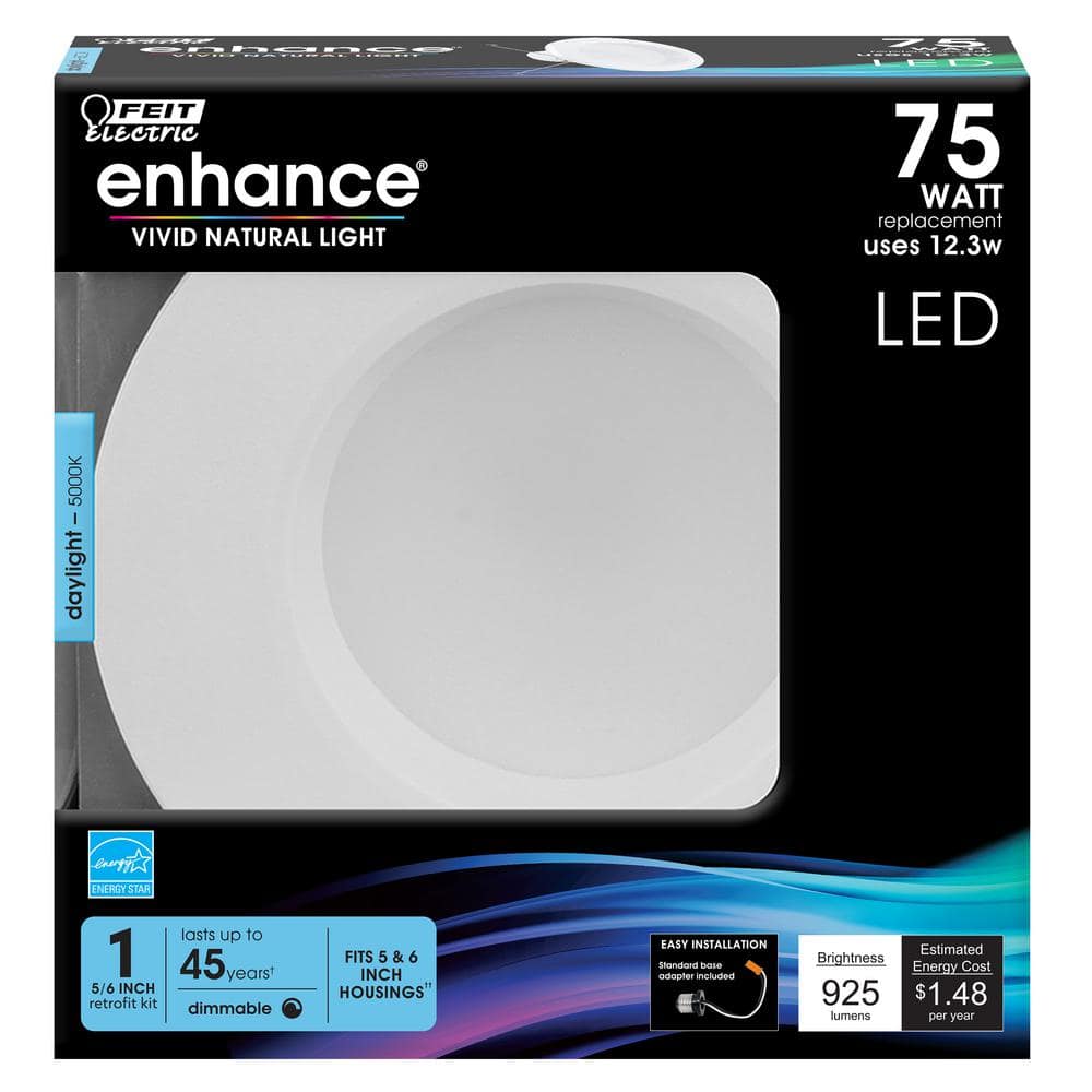 White 5-6 Inch Aluminum LED Recessed Downlight