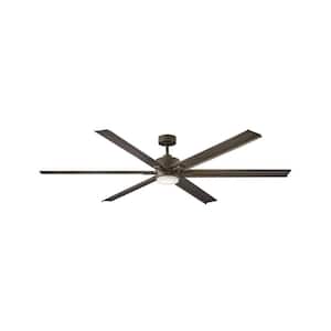 Indy Maxx 82 in. Integrated LED Indoor/Outdoor Metallic Matte Bronze Ceiling Fan with Wall Switch