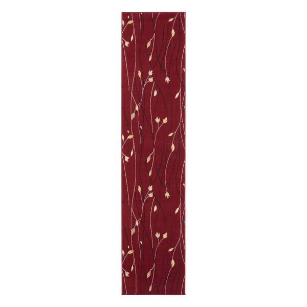 2 X 10 White Floral Washable Area Rug Runner Rug