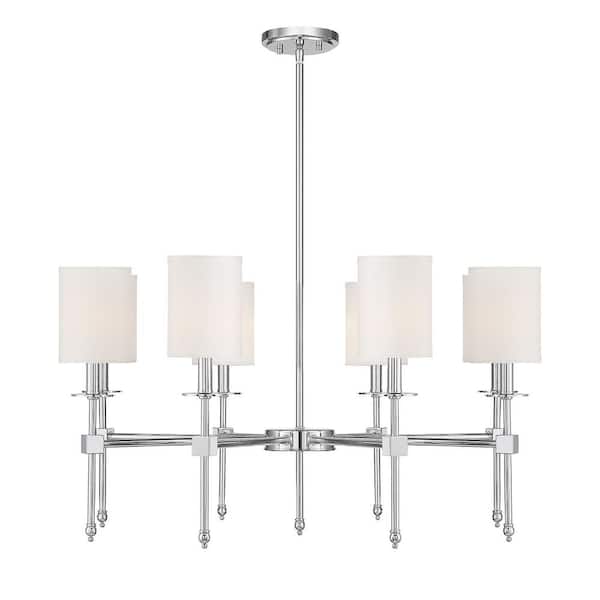 Savoy House 8-Light Polished Nickel Chandelier