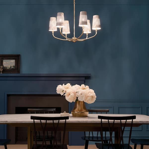 Kichler Adeena 6-Light Brushed Traditional Chandelier