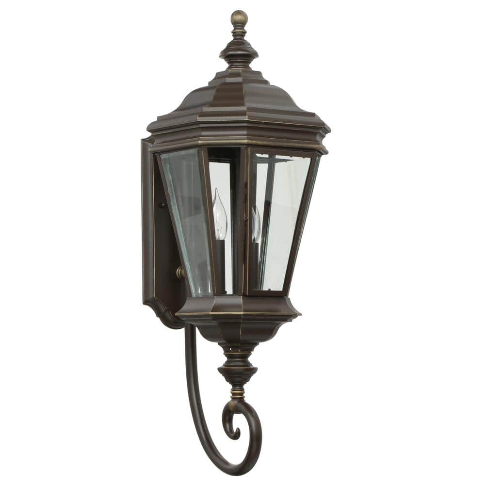 Crawford Oil Rubbed Bronze 3-Light Outdoor Wall Lantern