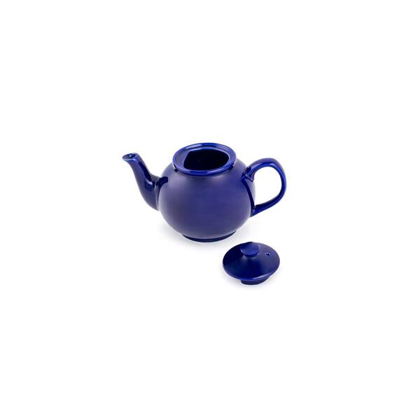 Fox Run 39859 Earthenware Teapot Blue 37-Ounce 
