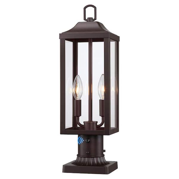 KODA Williams 18in 1- Light Black Metal Dusk to Dawn Hardwired