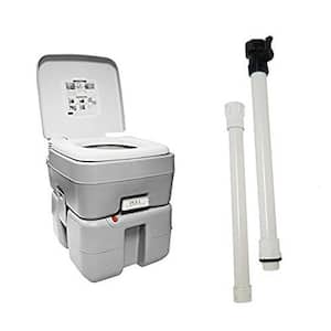 5 Gal. Non-Stick Portable Toilet with Cleaning Wand