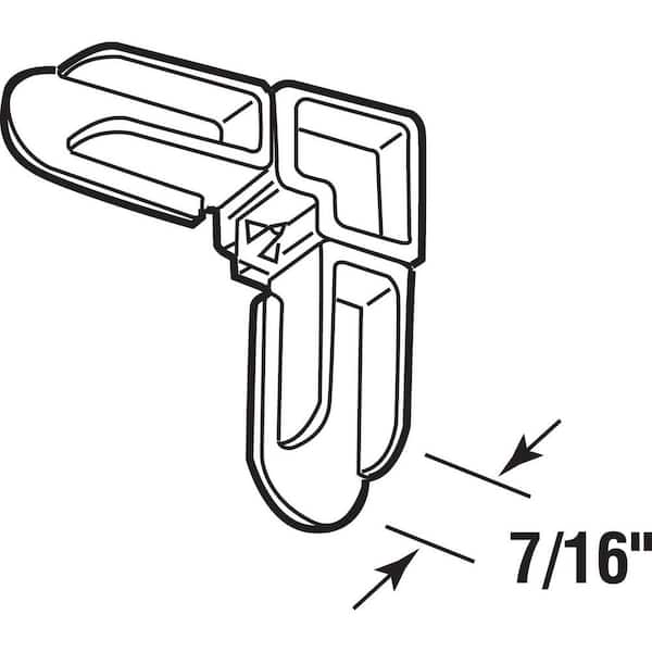 7/16 in. x 3/4 in. Screen Frame Corner in Almond (50-Pack)