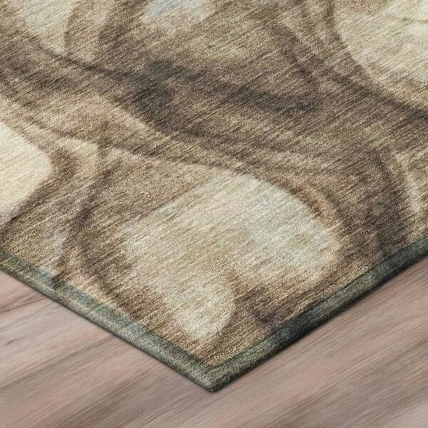 Chantille Machine Washable Indoor/Outdoor Abstract ACN2963 Denim 9 ft. x 12 ft. Area Rug
