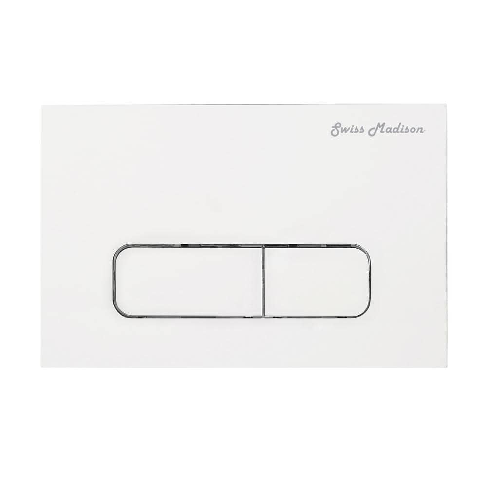 Wall Mount Dual Flush Actuator Plate with Rectangle Push Buttons, White price history on PriceWatchPro