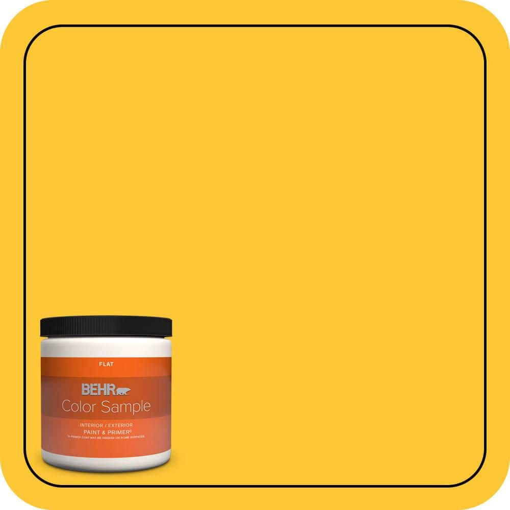 8 oz. #330B-7 Sunflower Flat Interior/Exterior Paint & Primer Color Sample price history on PriceWatchPro