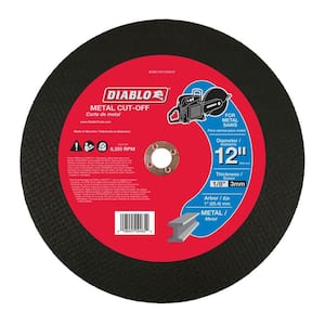 12 in. x 1/8 in. x 1 in. Metal High Speed Cut-Off Disc