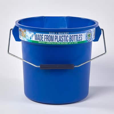 3.5 Gal. Blue Round 14 Qt. Utility ECO Bucket 100% Made from Recycled Water Bottles