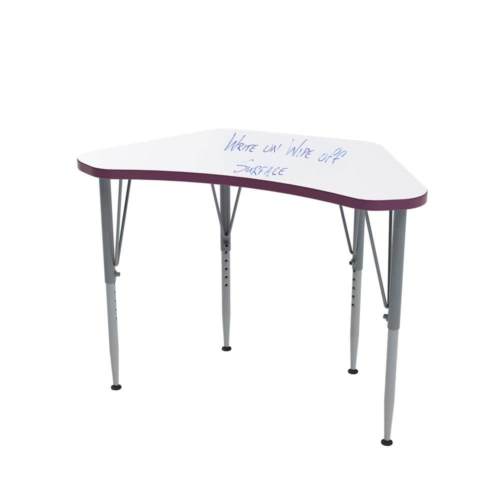Versa Wing Kids Desk Height Adjustable Laminate Large Surface Write-On/Wipe
