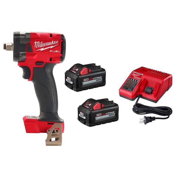 M18 FUEL GEN-3 18V Lith-Ion Brushless Cordless 1/2 in. Impact Wrench w/ Friction Ring w/ 6.0 Ah Battery Starter Kit
