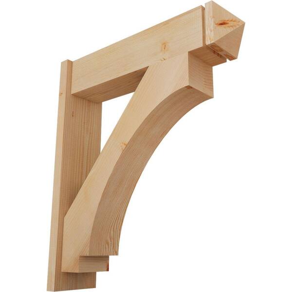 Ekena Millwork 8 in. x 34 in. x 30 in. Imperial Arts and Crafts Smooth Douglas Fir Outlooker