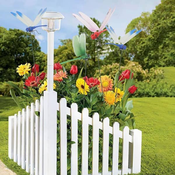 Cubilan 3-Pack Dragonfly Clip, 3D Dragonfly Garden Stakes Decor