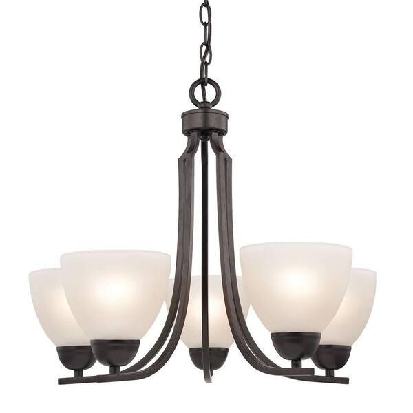 Titan Lighting Kingston 5-Light Oil-Rubbed Bronze Chandelier