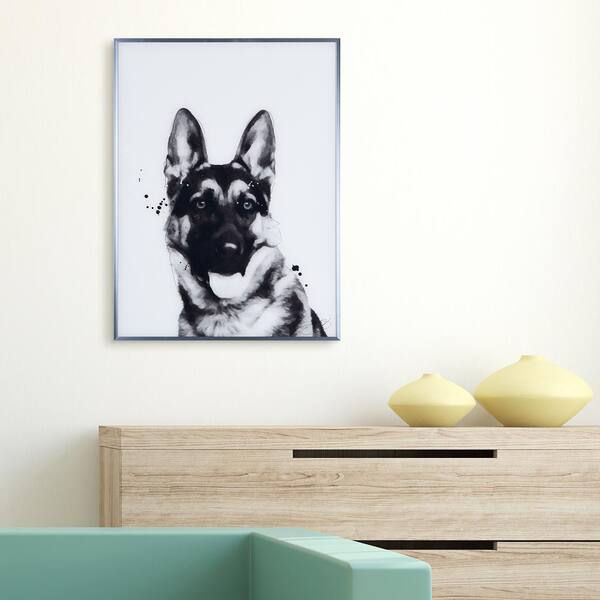 german shepherd wall art