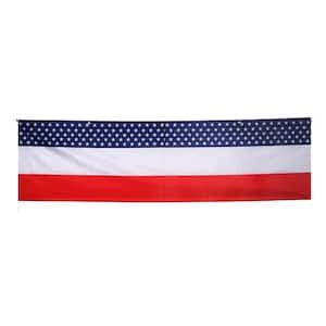 Patriotic Bunting Banner Flag Decorations 2PCS American Flag Stars and Stripes for Independence Day Memorial Day