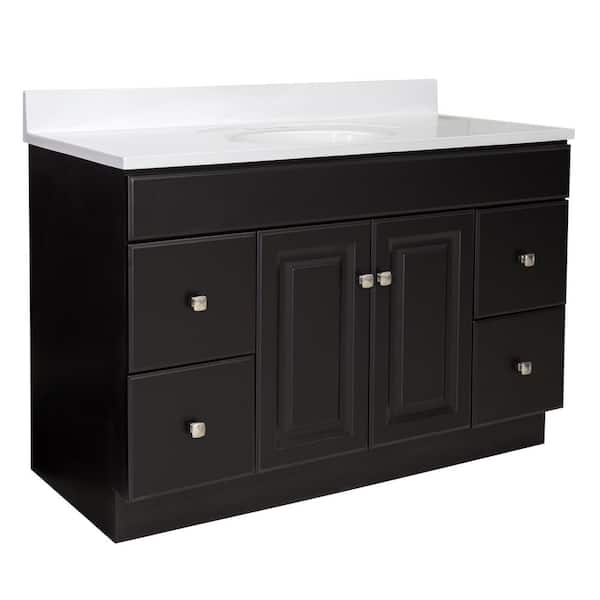 Design House 48 in. W x 21 in. D x 31.5 in. H 2Dr 4Dwr Bath Vanity