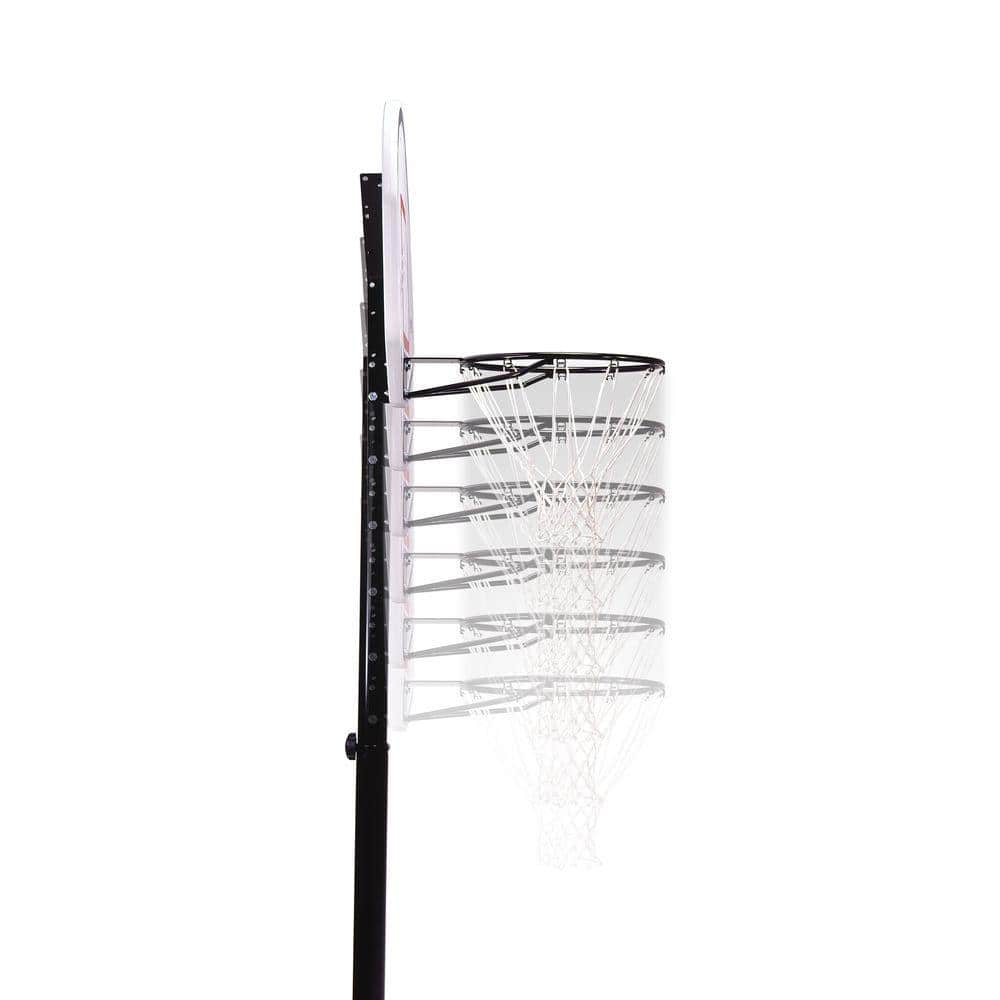 44" Black and Blue Acrylic Portable Basketball Hoop