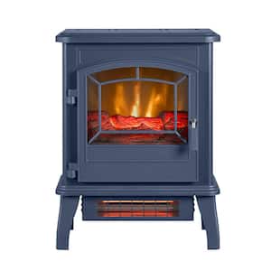 ClassicFlame 1000 sq. ft. Electric Stove in Insignia Blue