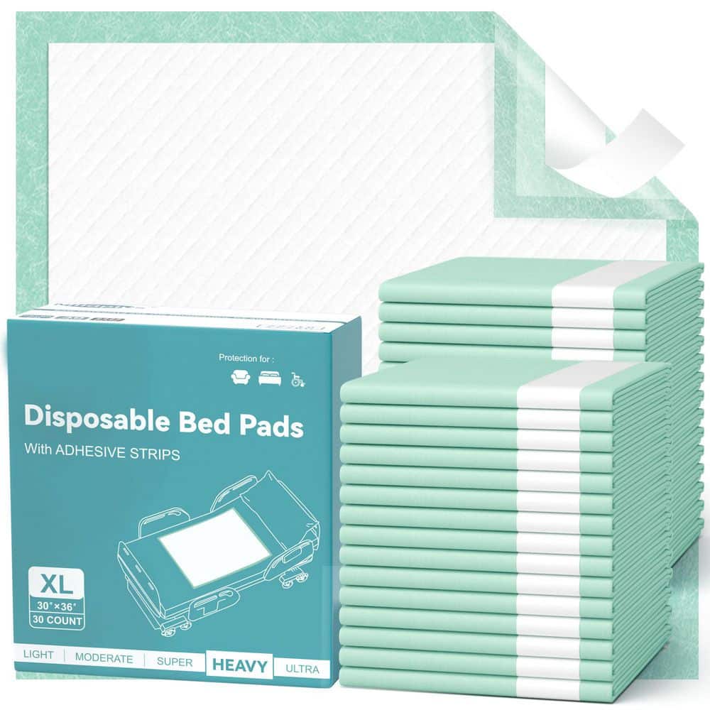 30 in. x 36 in. Non-Woven Fabric Disposable Underpads with Adhesive Strips, 30 Count Pack for Incontinence Care price history on PriceWatchPro