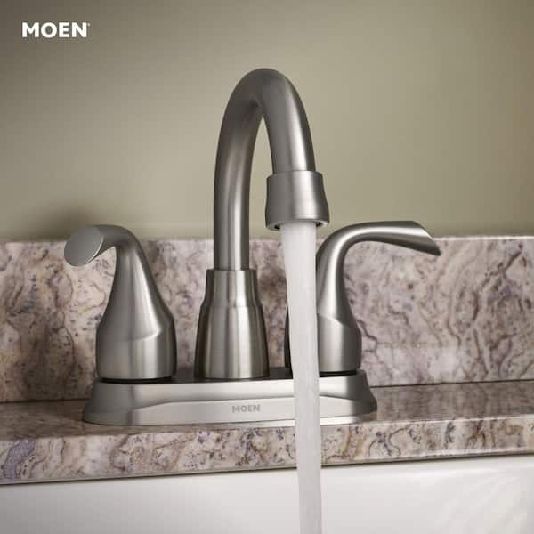 Idora 4 in. Centerset 2-Handle Bathroom Faucet in Spot Resist Brushed Nickel