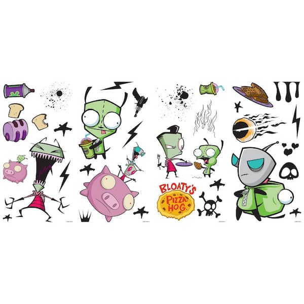 RoomMates Green Invader Zim Peel and Stick Wall Decals