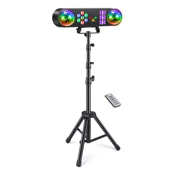 5 in 1 Party Bar Lights with Stand Sound Activated, Rotating Ball
