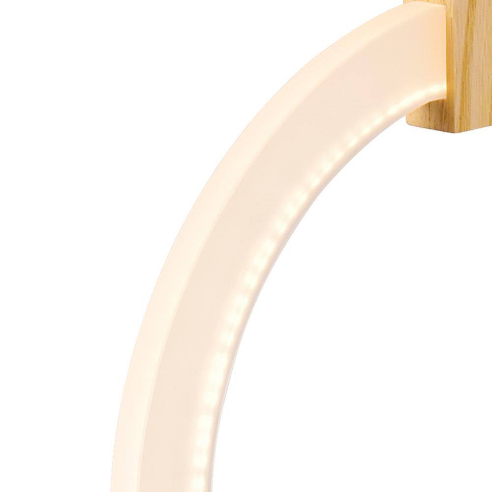 Anello White Oak and Frosted Acrylic LED Pendant Light