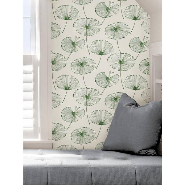 Fernanda wals tpi  NuWallpaper Sage Aya Peel and Stick Wallpaper NUS4305 - The Home Depot