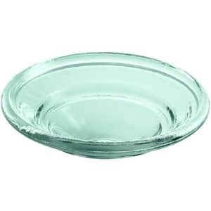 Spun Glass Vessel Sink in Translucent Dew