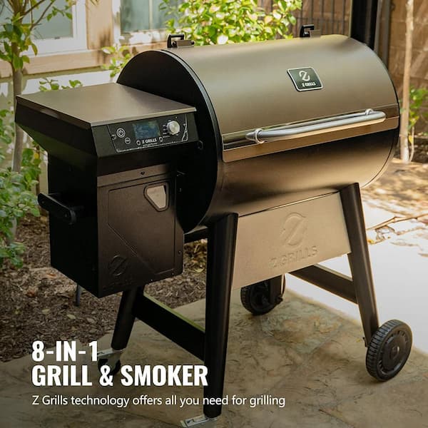 Z GRILLS 694 sq. in. Wood Pellet Grill and Smoker PID 2.0 , Bronze