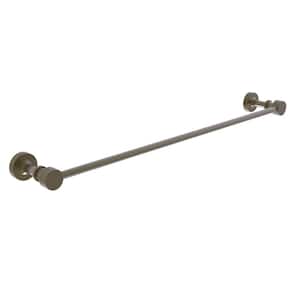Foxtrot Collection 24 in. Towel Bar in Antique Brass