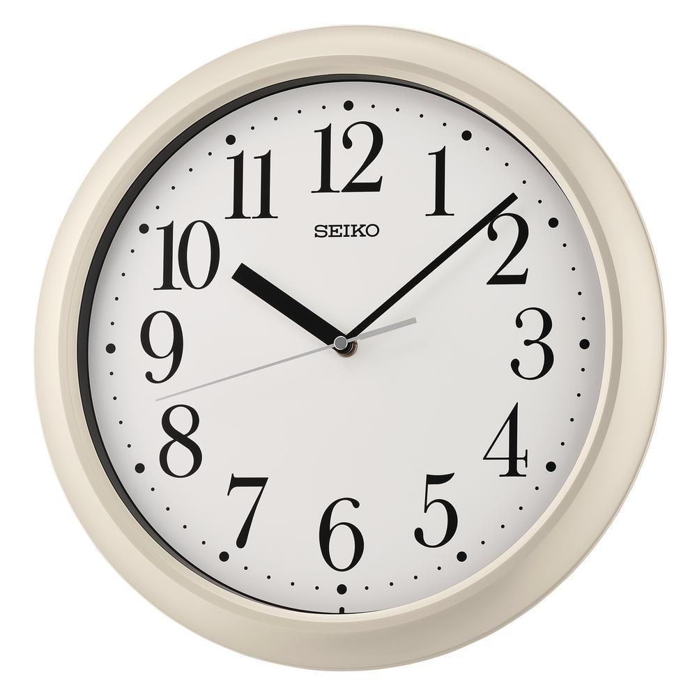Seiko 13 in. Yori Pearl Office Wall Clock QXA787WLH - The Home Depot