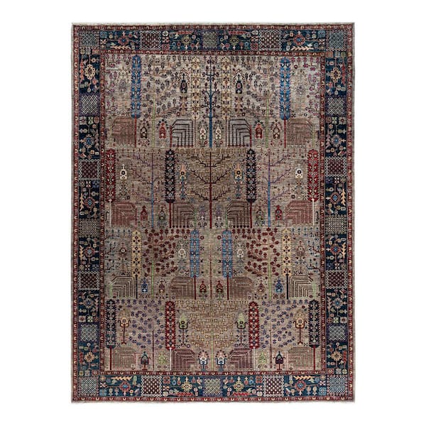 Serapi Brown 9 ft. x 12 ft. Tribal Wool Indoor Area Rug