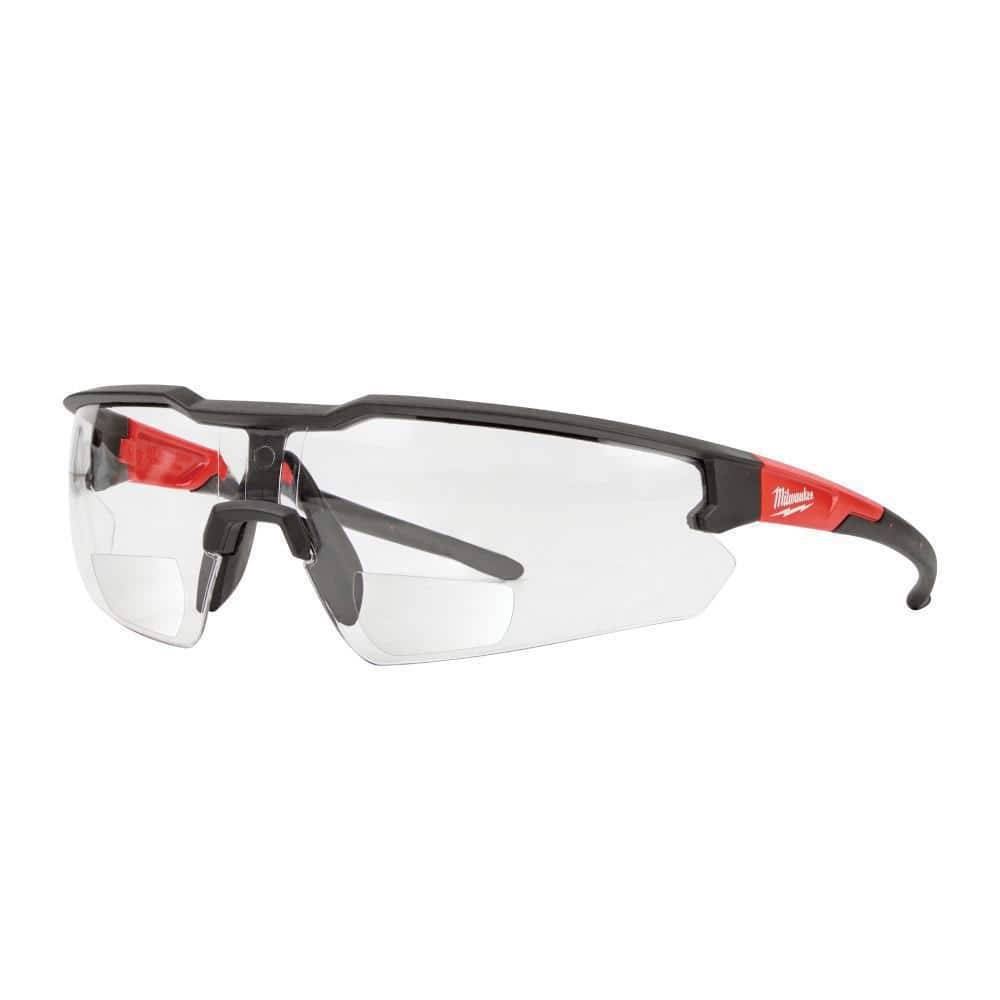 Milwaukee Clear Bifocal Safety Glasses Magnified Anti