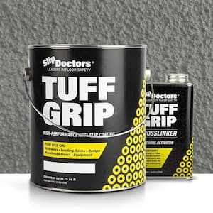 Tuff Grip Extreme 1gal. Medium Gray Semi-Gloss Urethane Anti-Slip Exterior/Interior Patio Concrete Sealer