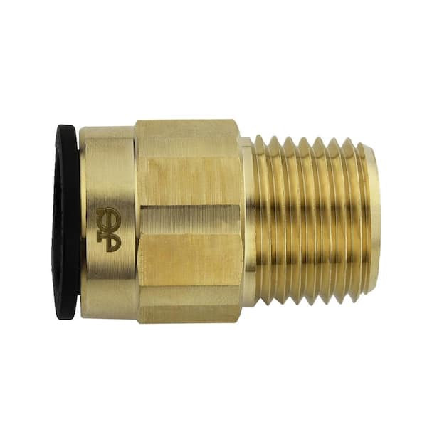 SharkBite 1/2 in. CTS x 1/2 in. NPT Brass ProLock Push-to-Connect Male Connector (10-Pack)
