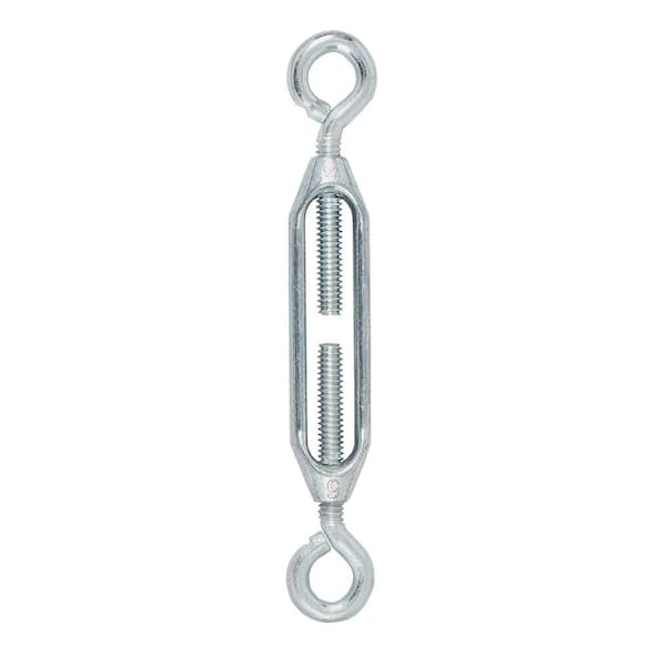 Ben-Mor Strata Adjustable Hook-Eye Turnbuckle - Aluminum - Silver - 4-in L