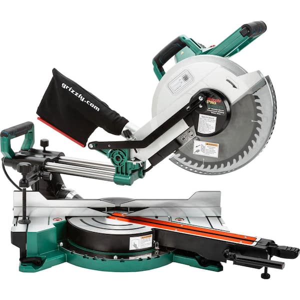 Grizzly Industrial 12 in. Double-Bevel Sliding Compound Miter Saw T31635  The Home Depot