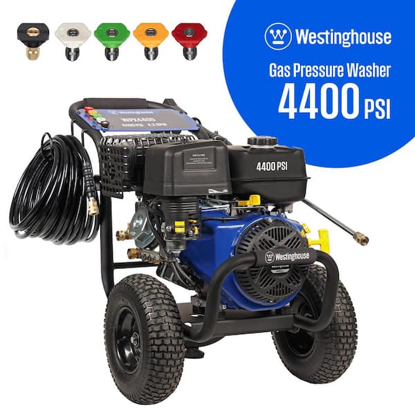 Westinghouse WPX 4400 psi 4.2 GPM 420 CC Cold Water Gas Powered Triplex Pump Pressure Washer with 5 Quick Connect Nozzles