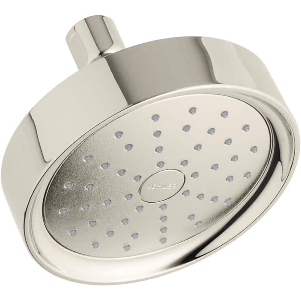 Kohler Purist 1 Spray Patterns 55 In Wall Mount Fixed Shower Head In Vibrant Polished Nickel 2537