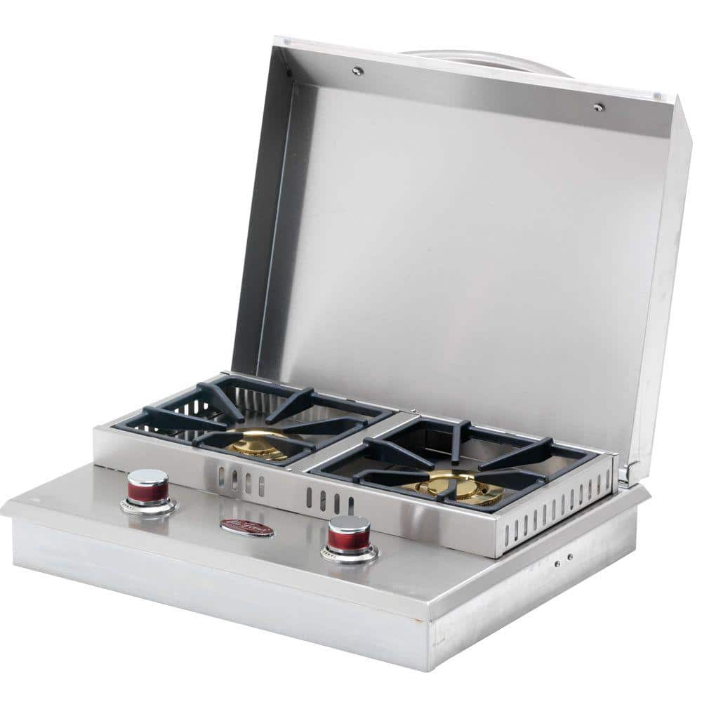 Gas Hob Natural Gas Hob Built-in Stainless Steel Gas Stove with 2 Flames  28in