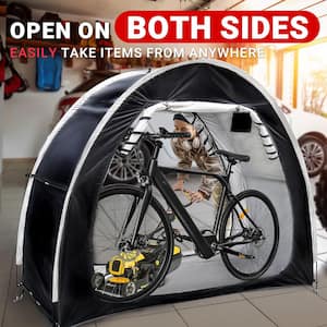Bike Storage Shed Tent 6.5 ft. x 2.6 ft. Portable Foldable Outdoor Bicycle Cover Shelter with Double Doors for 2-3 Bikes